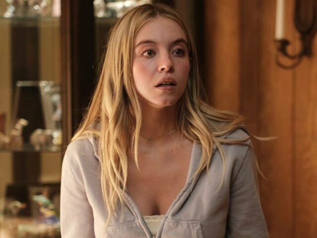 A atriz Sydney Sweeney em cena da 2ª temporada de Euphoria A atriz Sydney Sweeney em cena da 2ª temporada de Euphoria