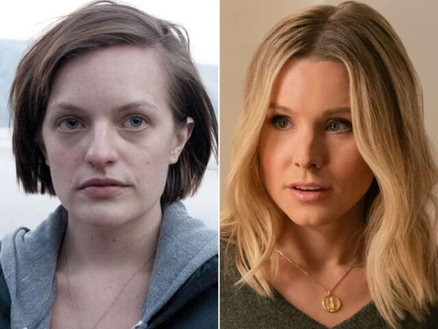 Elisabeth Moss em Top of the Lake (à esq.) e Kristen Bell em Veronica Mars
