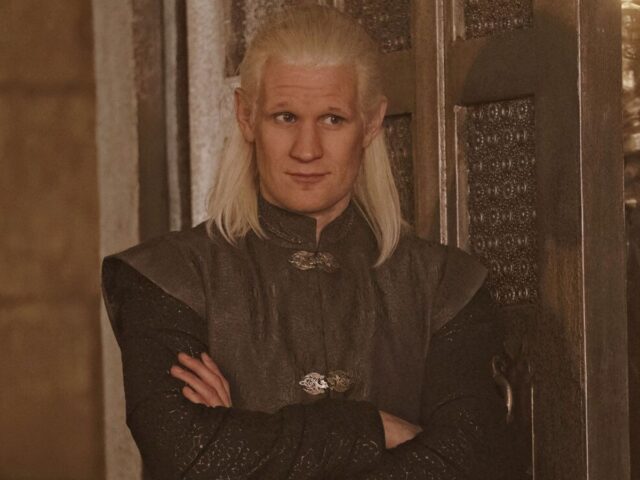 O ator Matt Smith em A Casa do Dragão O ator Matt Smith em A Casa do Dragão