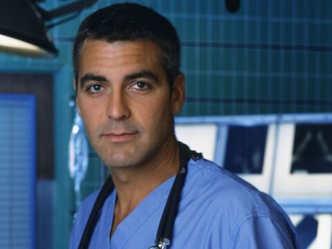 George Clooney, novinho, na série Plantão Médico