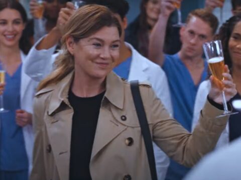 Ellen Pompeo na despedida de Meredith do Grey Sloan