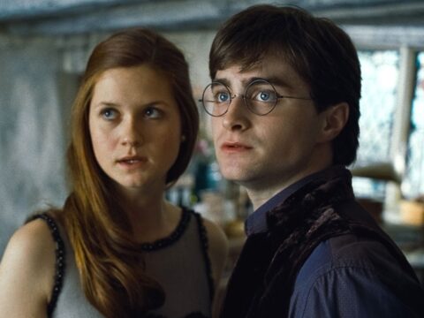 Bonnie Wright e Daniel Radcliffe no filme Harry Potter e as Relíquias da Morte