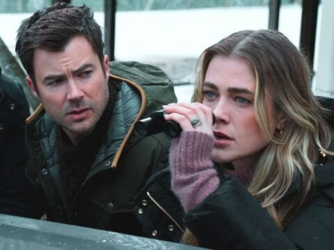 Matt Long com Melissa Roxburgh na 4ª temporada de Manifest Matt Long com Melissa Roxburgh na 4ª temporada de Manifest