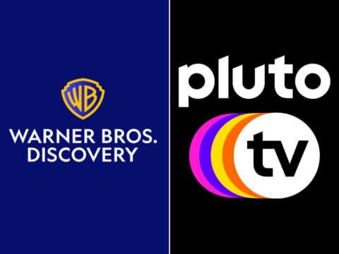 Logo da nova Warner e da Pluto TV