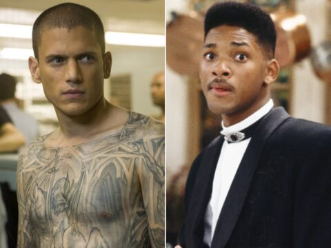 Wentworth Miller em Prison Break (à esq.); Will Smith em Um Maluco no Pedaço