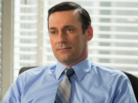 Jon Hamm em cena de Mad Men