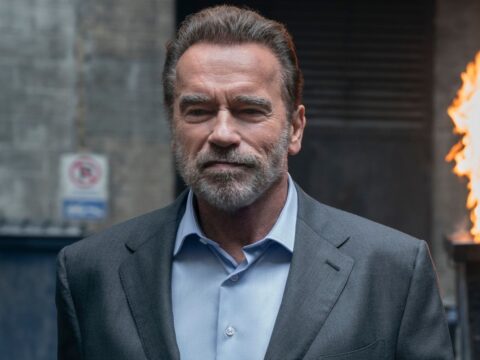 Arnold Schwarzenegger em cena de Fubar Arnold Schwarzenegger em cena de Fubar