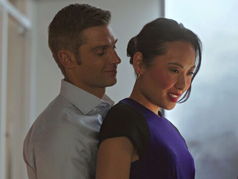 Mike Vogel com Li Jun Li na 2ª temporada de Sex/Life Mike Vogel com Li Jun Li na 2ª temporada de Sex/Life