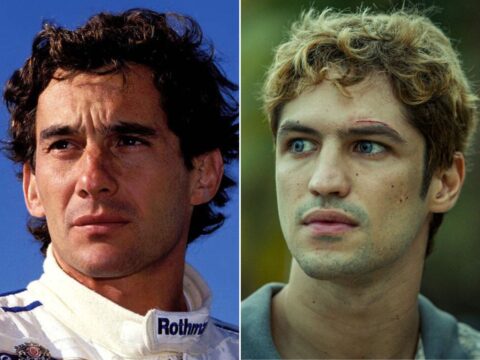 Gabriel Leone (em Dom, à dir.) vai viver Senna em série da Netflix