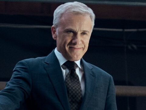 Christoph Waltz em cena de O Consultor