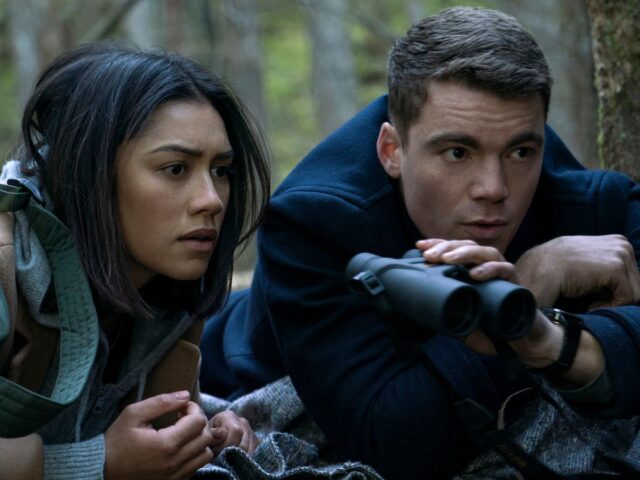 Luciane Buchanan e Gabriel Basso em O Agente Noturno