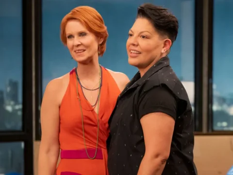 Cynthia Nixon com Sara Ramirez em And Just Like That 2