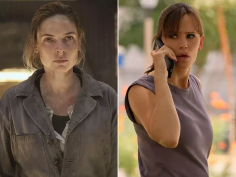 Rebecca Ferguson em Silo (à esq.); Jennifer Garner em A Última Cosa que Ele me Falou Rebecca Ferguson em Silo (à esq.); Jennifer Garner em A Última Cosa que Ele me Falou