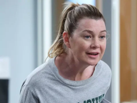 Ellen Pompeo no final da 19ª temporada de Grey's Anatomy Ellen Pompeo no final da 19ª temporada de Grey's Anatomy