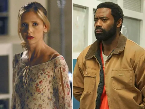 Sarah Michelle Gellar em Buffy, a Caça-Vampiros; Nicholas Pinnock em For Life Sarah Michelle Gellar em Buffy, a Caça-Vampiros; Nicholas Pinnock em For Life