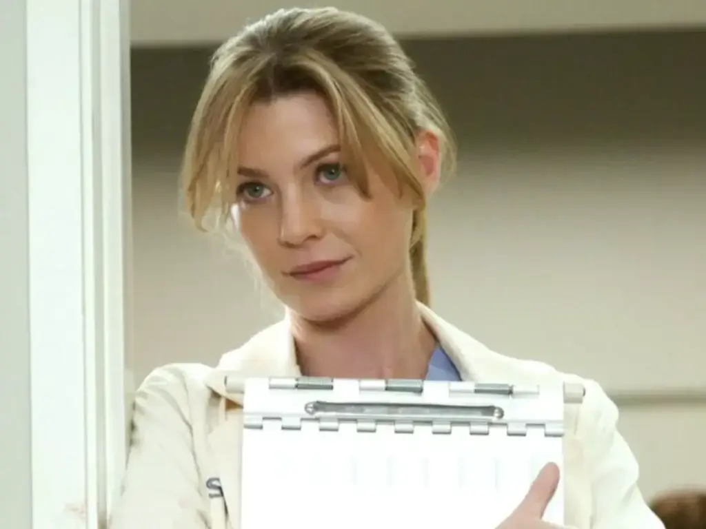 Ellen Pompeo na primeira temporada de Grey's Anatomy