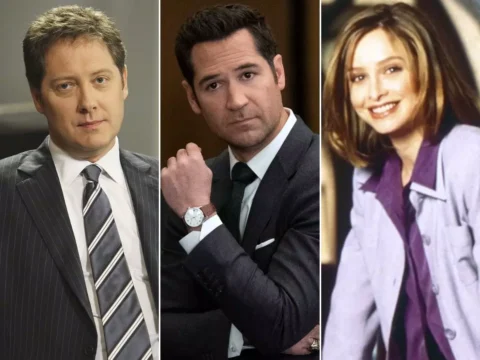 Cenas de Boston Legal (à esq.), O Poder e a Lei e Ally McBeal