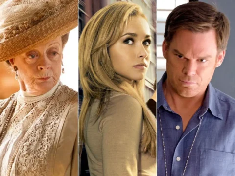 Imagens de Downton Abbey (à esq.), Heroes e Dexter