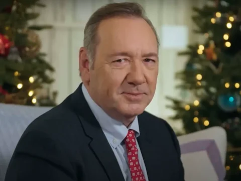 Kevin Spacey durante entrevista à Tucker Carlson