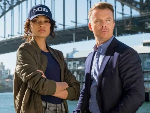 Olivia Swann com Todd Lasance em NCIS: Sydney Olivia Swann com Todd Lasance em NCIS: Sydney
