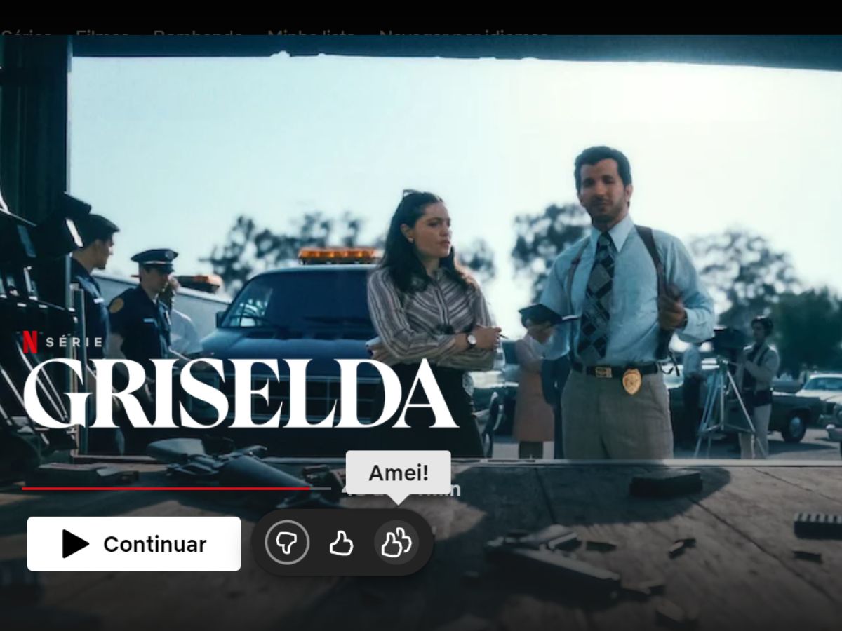 Página da minissérie Griselda na Netflix