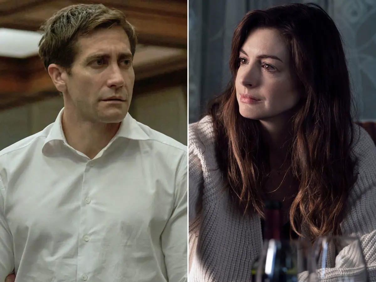 Jake Gyllenhaal em Presumed Innocent; Anne Hathaway em WeCrashed