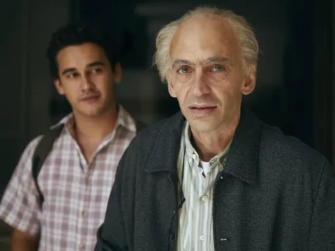 Filipe Bragança (ao fundo) com Julio Andrade em Betinho: No Fio da Navalha Filipe Bragança (ao fundo) com Julio Andrade em Betinho: No Fio da Navalha