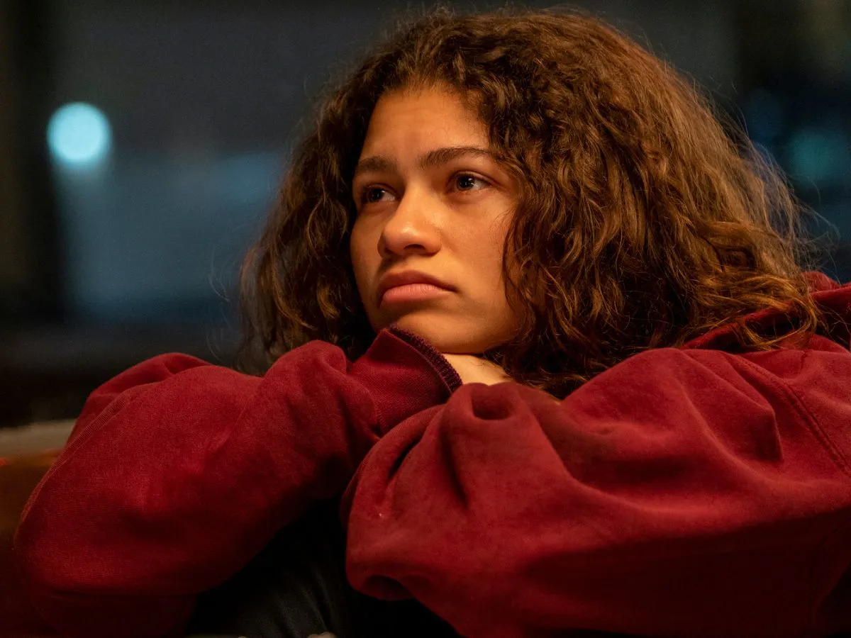 Zendaya em cena de Euphoria