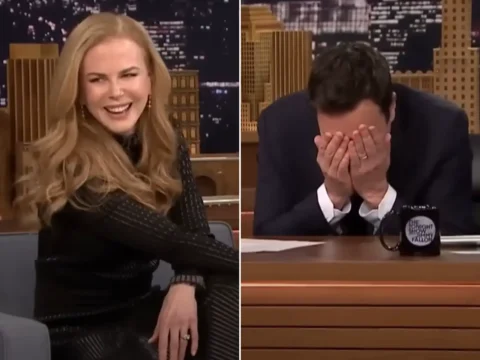 Nicole Kidman e Jimmy Fallon, em entrevista de 2015