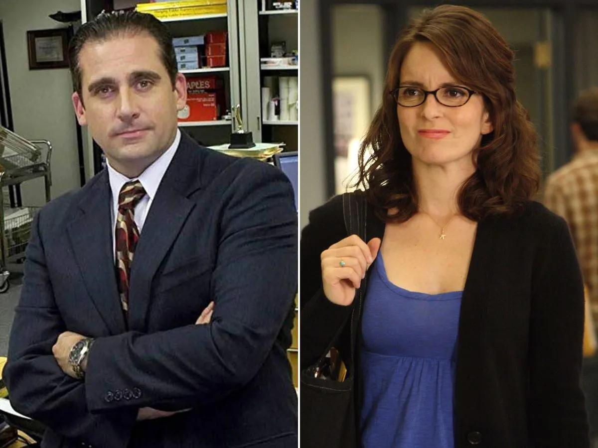 Steve Carell em The Office; Tina Fey em 30 Rock