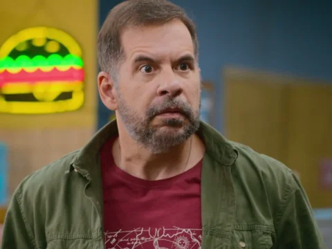 Leandro Hassum em cena da sitcom B.O.