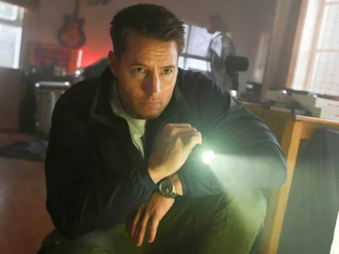 Justin Hartley em cena de Tracker Justin Hartley em cena de Tracker