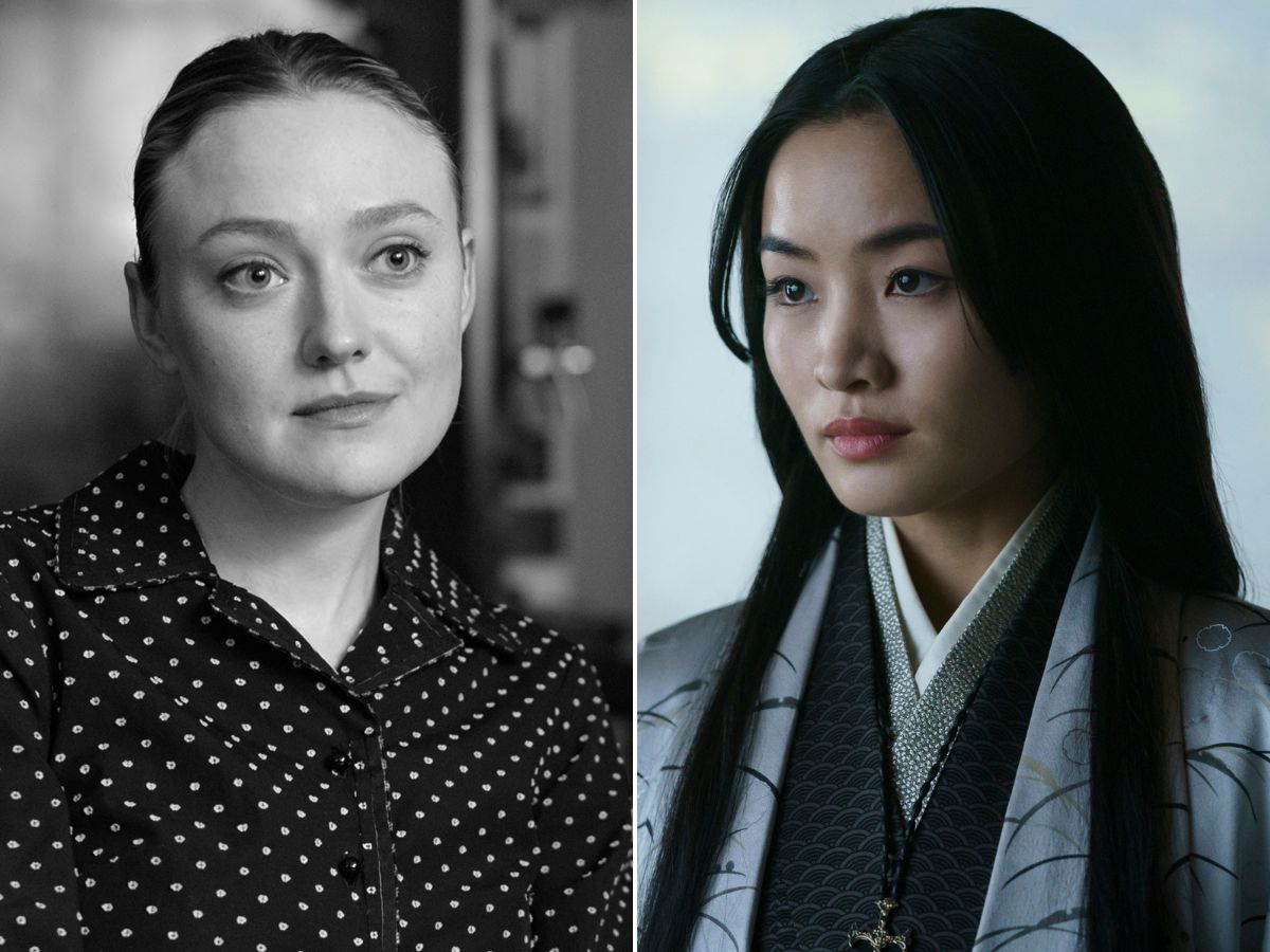 Dakota Fanning em Ripley (à esq.); Anna Sawai em Xógum