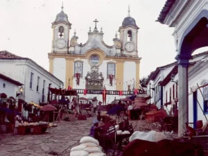 Bastidores de Memorial de Maria Moura na cidade de Tiradentes