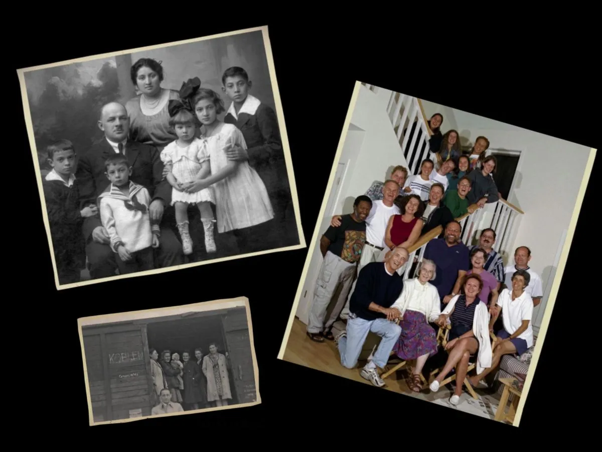 Fotos da família Kurc exibidas em Somos os Que Tiveram Sorte