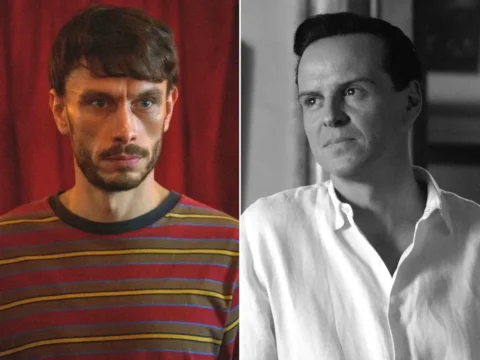 Richard Gadd em Bebê Rena (à esq.); Andrew Scott em Ripley