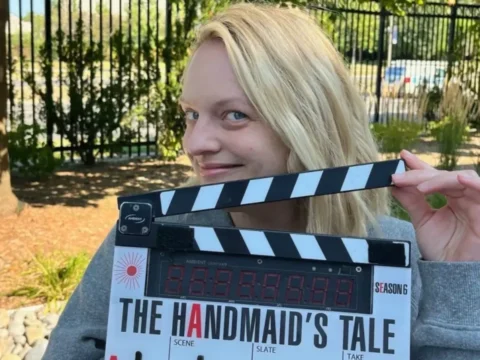 Elisabeth Moss nos bastidores da 6ª temporada de The Handmaid's Tale