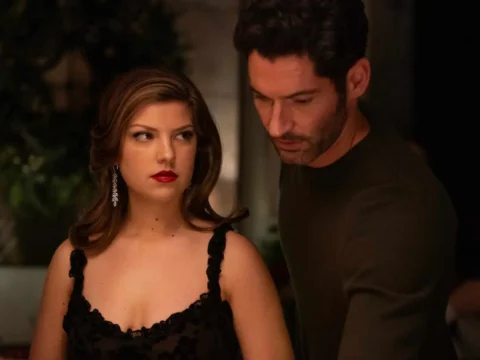 Catherine Missal com Tom Ellis em Me Conte Mentiras Catherine Missal com Tom Ellis em Me Conte Mentiras