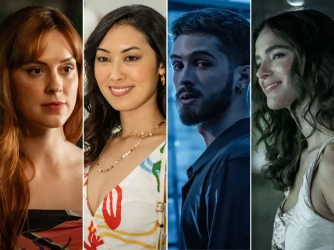 Sophia Abrahão (à esq.), Ana Hikari, João Guilherme e Bruna Marquezine em Amor da Minha Vida Sophia Abrahão (à esq.), Ana Hikari, João Guilherme e Bruna Marquezine em Amor da Minha Vida
