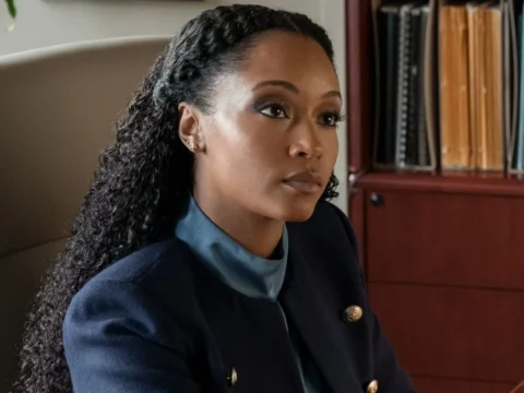 Yaya DaCosta em cena de O Poder e a Lei Yaya DaCosta em cena de O Poder e a Lei