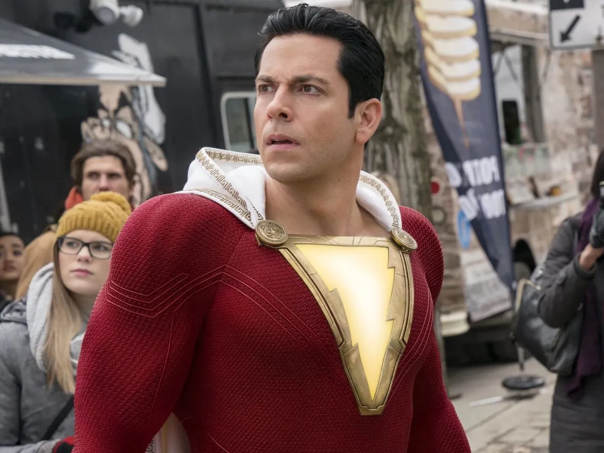 Zachary Levi no filme Shazam!