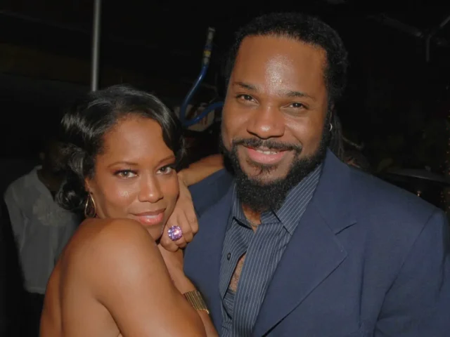 Regina King com Malcolm-Jamal Warner; namorados