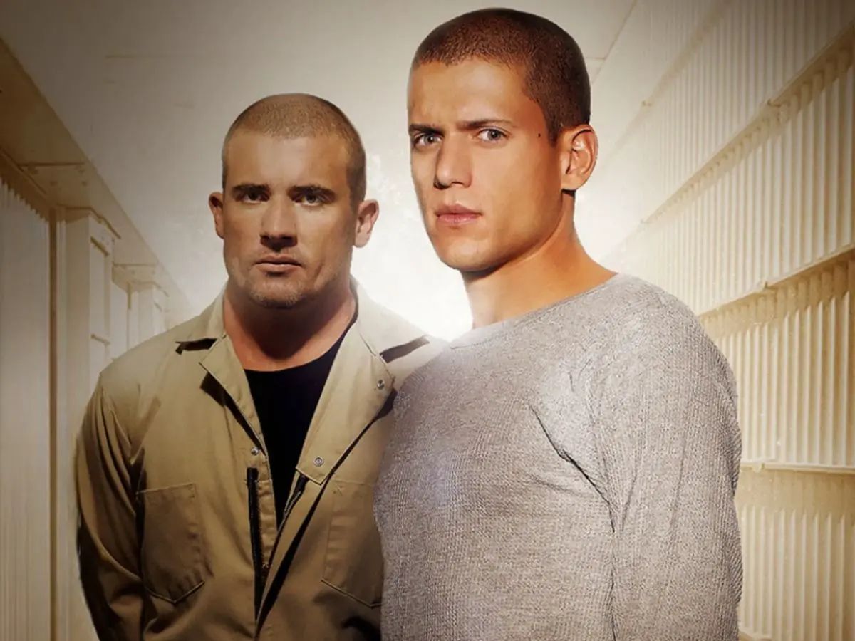Dominic Purcell e Wentworth Miller em cartaz de Prison Break