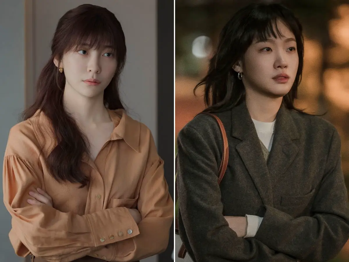 Park Ji-hyun (à esq.) e Kim Go-eun em Eu, Você e Toda uma Vida