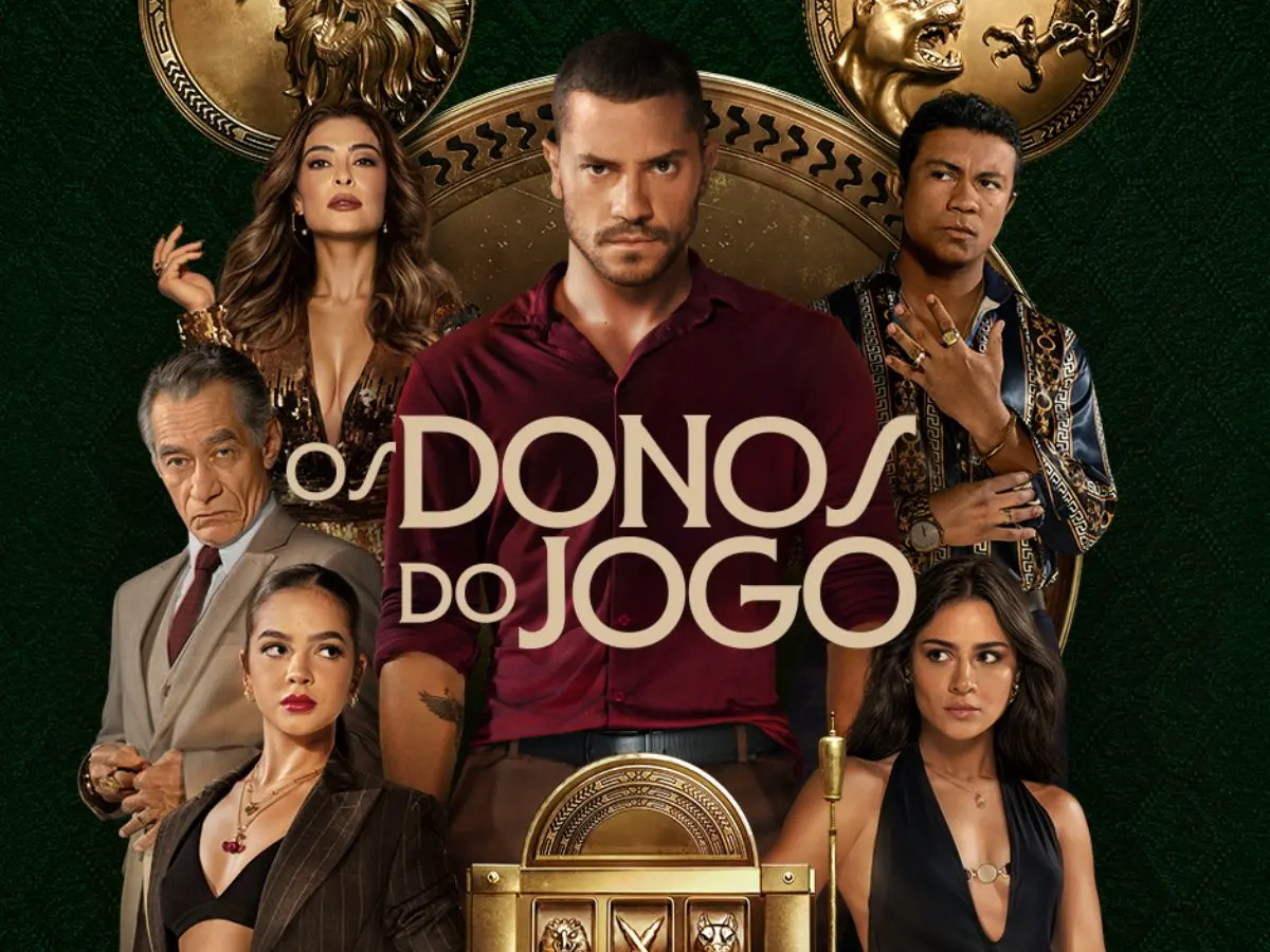 Pôster da série nacional Os Donos do Jogo