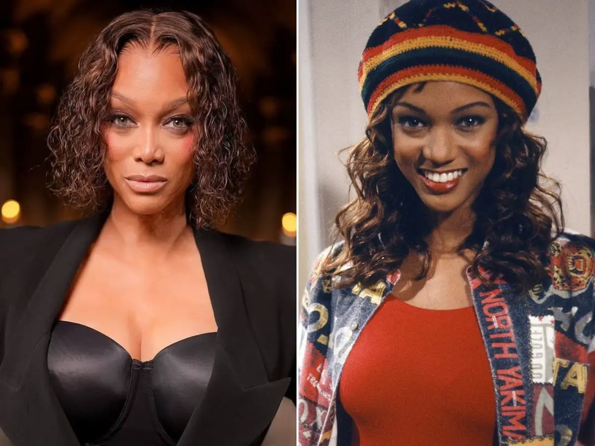 Tyra Banks foi escalada para atuar em Bel-Air três décadas depois de Um Maluco no Pedaço (à dir.)