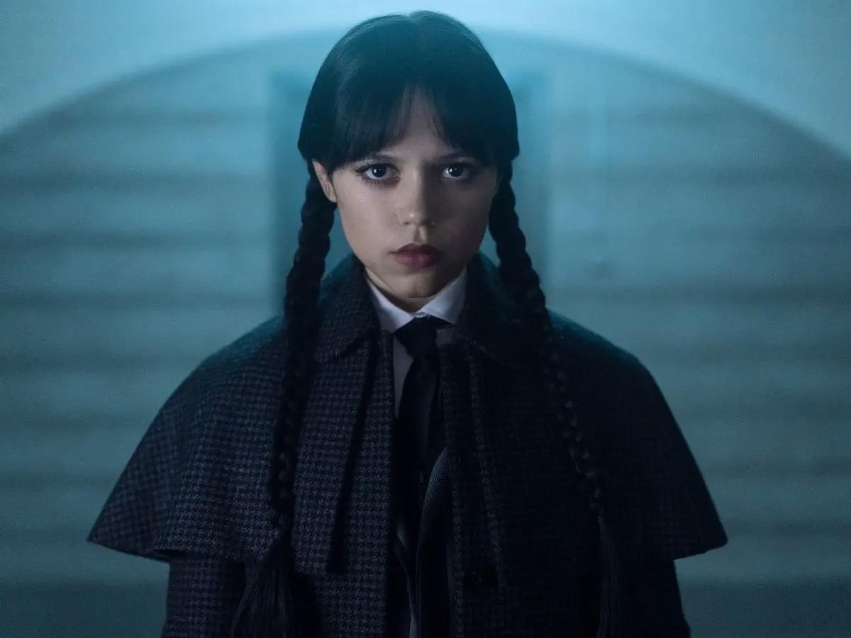 Jenna Ortega na 2ª temporada de Wandinha