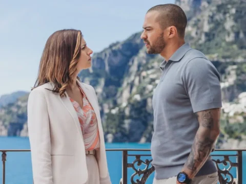 Maria Chiara Giannetta com Jesse Williams em Hotel Costiera Maria Chiara Giannetta com Jesse Williams em Hotel Costiera