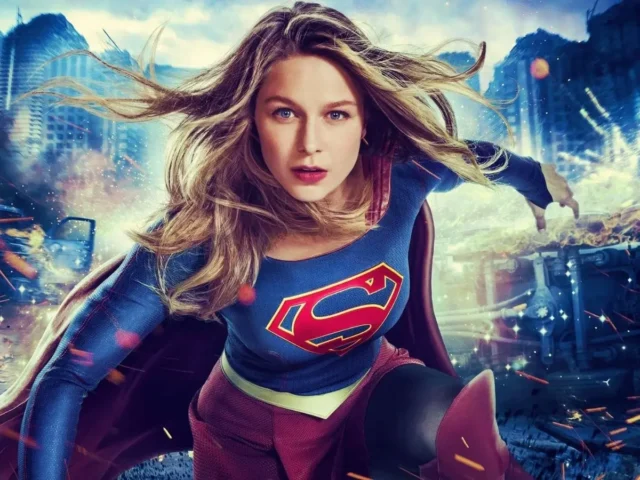 Melissa Benoist em pôster de Supergirl Melissa Benoist em pôster de Supergirl