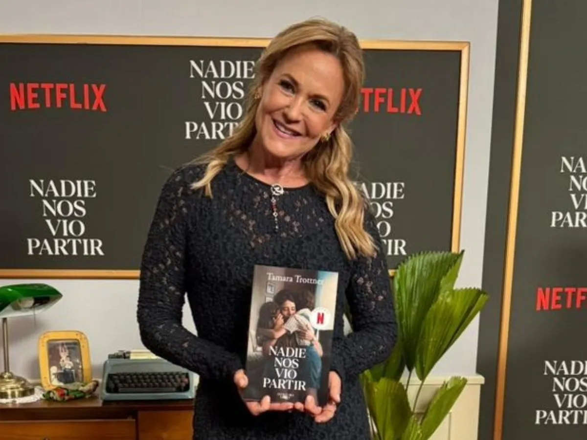 Tamara Trottner em evento da série Ninguém Nos Viu Partir